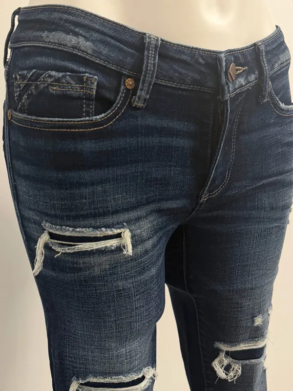 Buckle Black Indigo Wash Distressed Jeans  - Image 2
