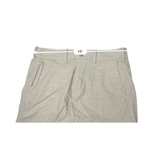 Abercrombie & Fitch Beige Woven Stretch Shorts 29 Mid Rise 4.5" Inseam Casual - Image 2
