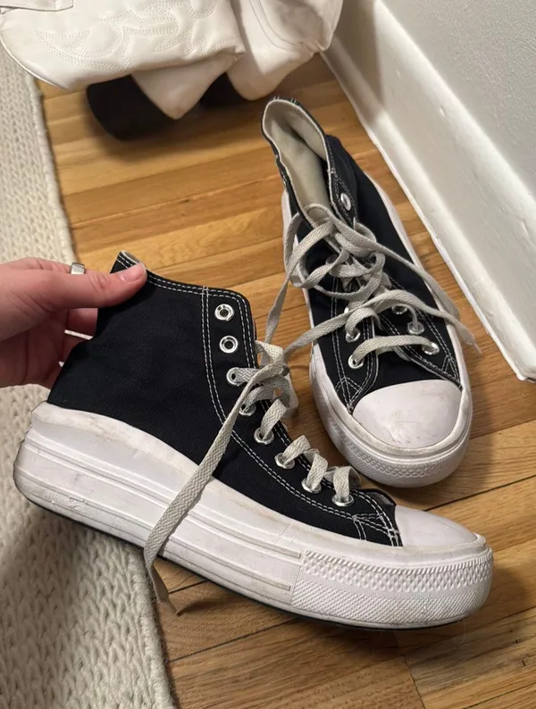 Converse Black Platform High Top - Image 3