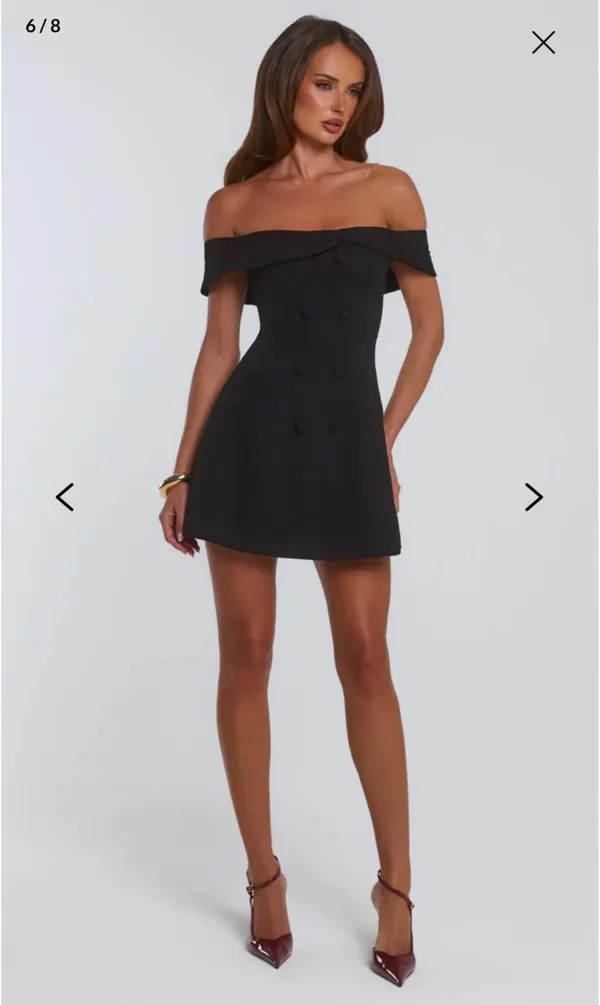 Hello Molly Mini Dress Black - Image 5