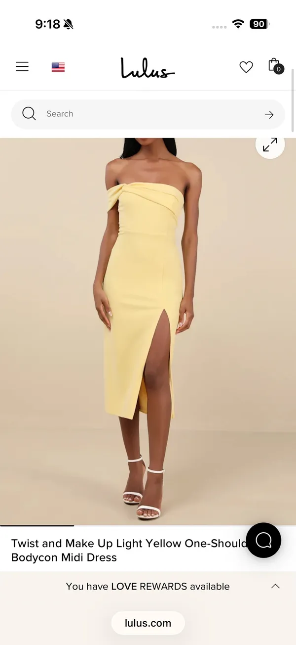 Yellow Lulus Midi Dress - Image 4