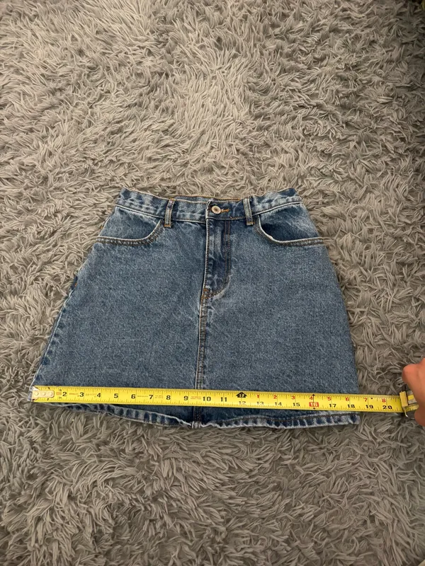 Brandy Melville High Waisted Denim Skirt - Image 6