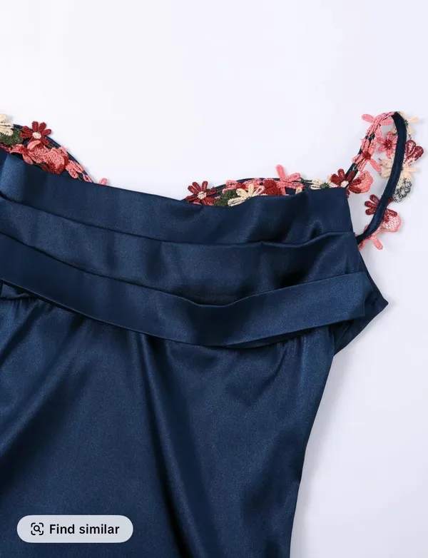 Blue long dress Size L - Image 4