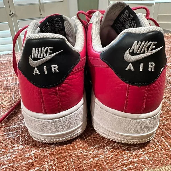 Vintage Nike Air Force 1 Quilted Pink Sneakers Size 8 - Image 4