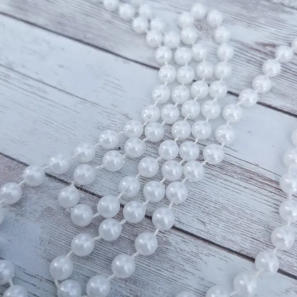 Extra Long Faux Pearl Necklace - Can Be Layered - Image 4