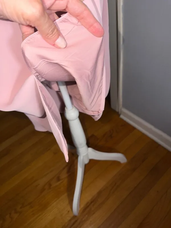 NWT Ruched Wrap Midi Dress in Blush Pink - Image 9