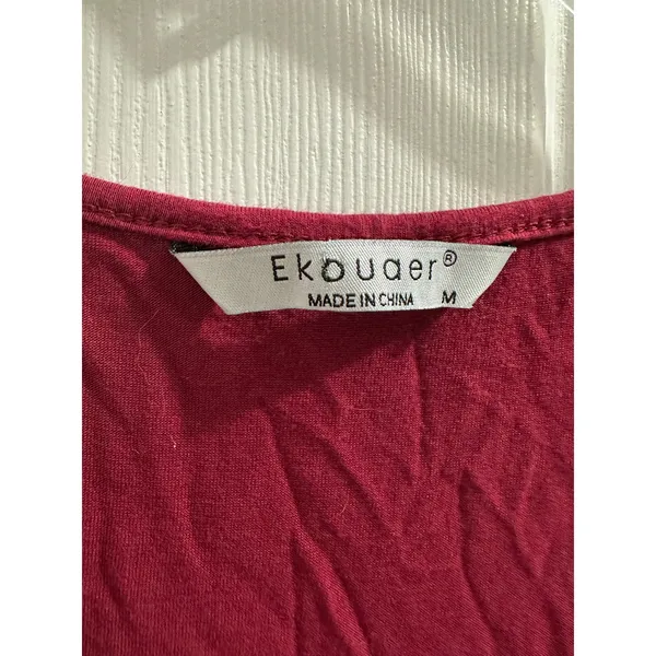 Ekouaer Maternity Nightgown Nursing Breastfeeding Sleep Dress Jersey Knit Sz M. - Image 5