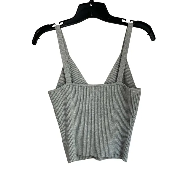Aerie Gray‎ Button Front Sweater Tank Top Size XL - Image 3