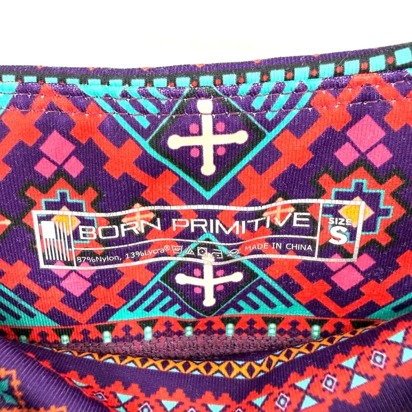Born Primitive Size Small‎ Double Take Booty Shorts Aztec Print Athletic Active - Image 5