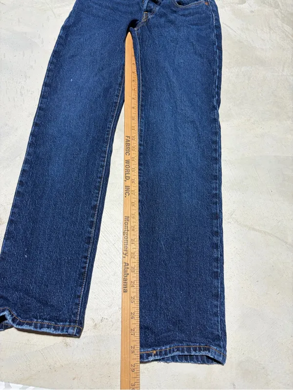 Levi’s 501 Dark Blue Denim Jeans 25 x 30 - Image 6