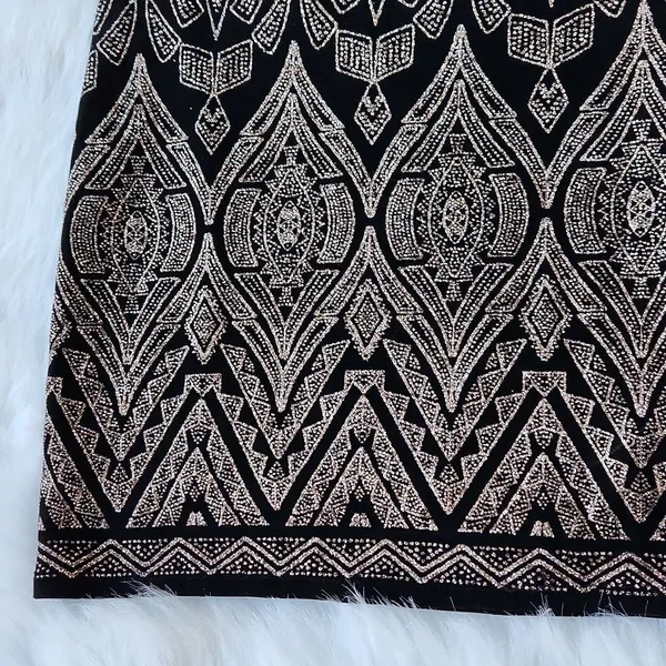 Jump -725 NWT Glitter Bodycon‎ Dress black size 3/4 - Image 4