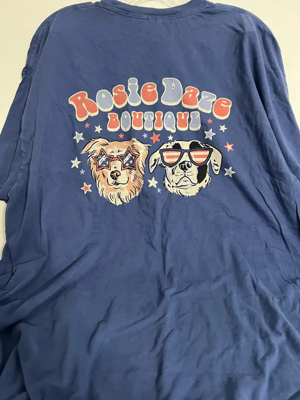 Comfort Colors “Rosie Daze Boutique” Dog Graphic T Shirt - Image 3