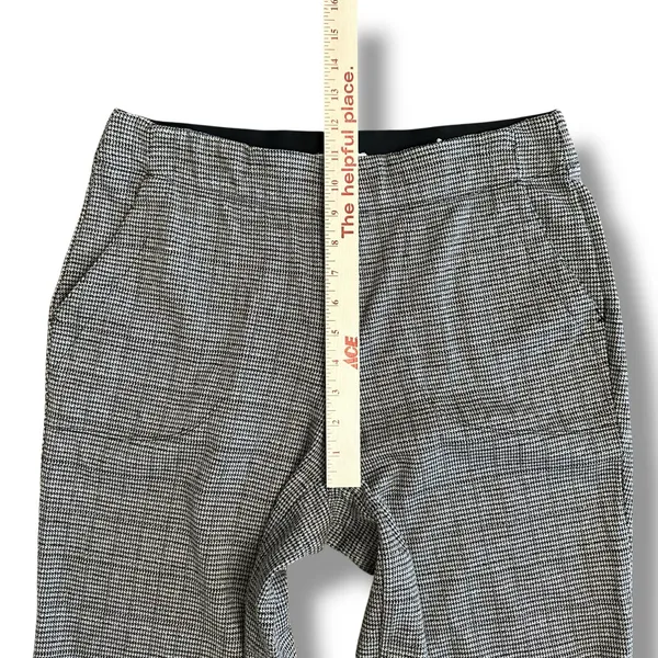 Max Studio London‎ Women’s Large Pants Houndstooth Wide Leg Stretch Trousers - Image 4