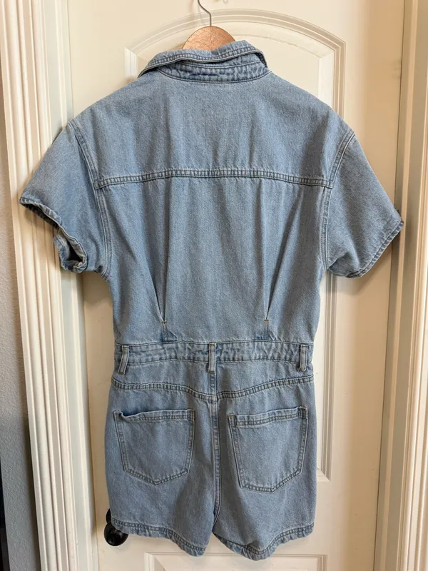 Boutique Denim Romper - Image 3