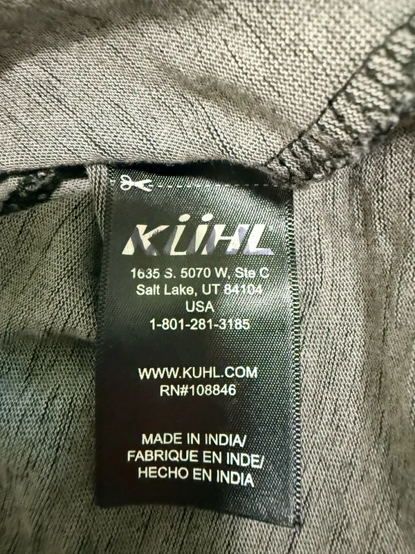 Kuhl Men's Dark Gray Hooded Long-Sleeve Shirt - Image 5