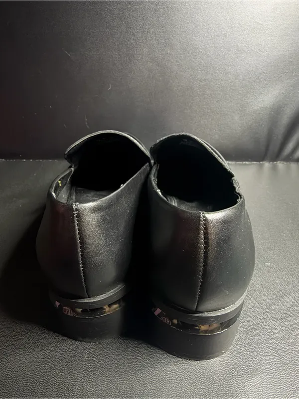 Franco Sarto Black Leather Loafers - Image 4