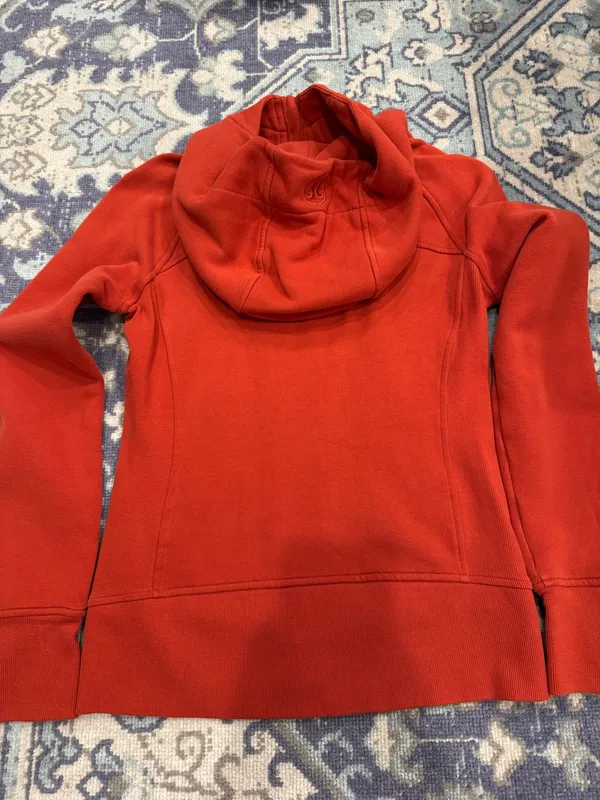 Burnt Orange Lululemon Scuba Full Zip Hoodie 6 - Image 2