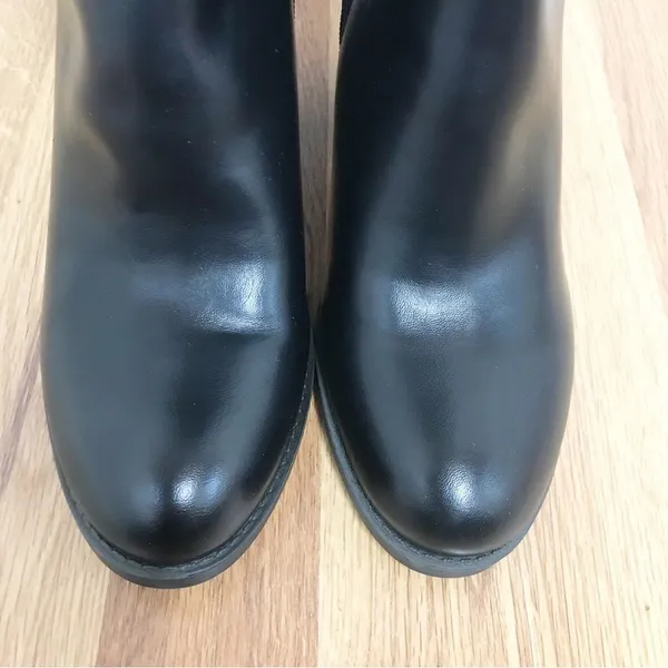 SOUL Naturalizer Black‎ Wide Calf Chunky Heel Boot Knee High Size 6.5 New - Image 4