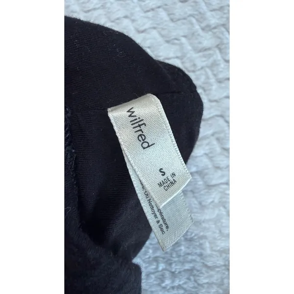 Wilfred Free Black Triangle Bralette Small Adjustable Straps Wireless Jersey - Image 4