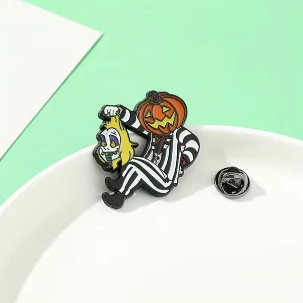 Cute Cartoon Character Halloween Pumpkin Metal Pin‎ - Image 6