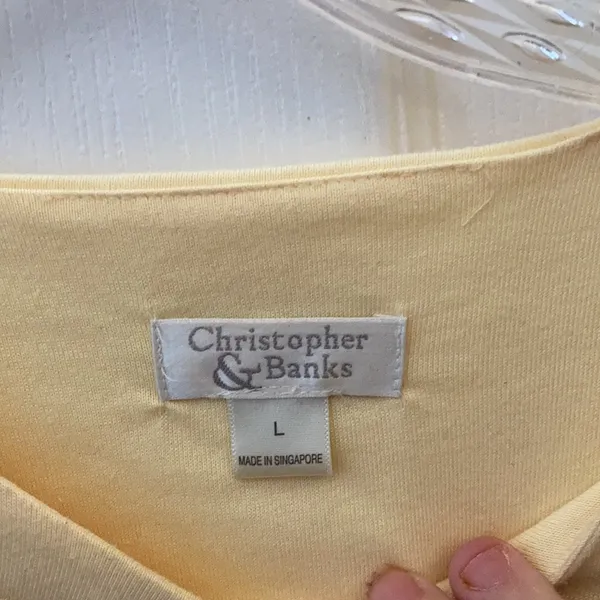 FINAL MARKDOWN Unique Christopher and banks tee large - Image 2