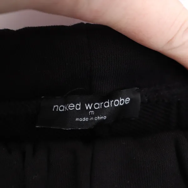 Naked Wardrobe Black Sweatshirt and Sweatpants Lounge Set Medium - Image 8