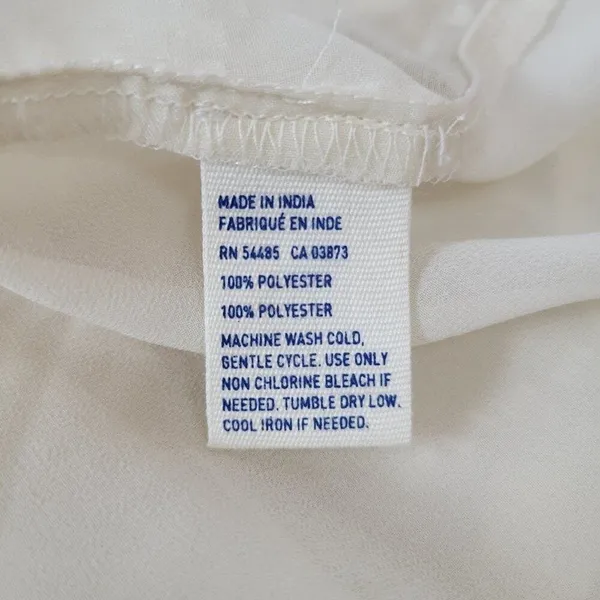 American Eagle Outfitters Cream Textured‎ Gauze V Neck Sleeveless Blouse Top S - Image 8