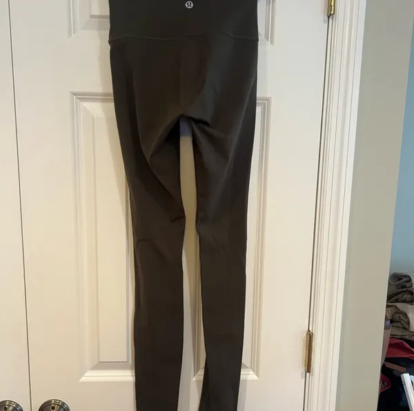 Army Green Lululemon Leggings - Image 2