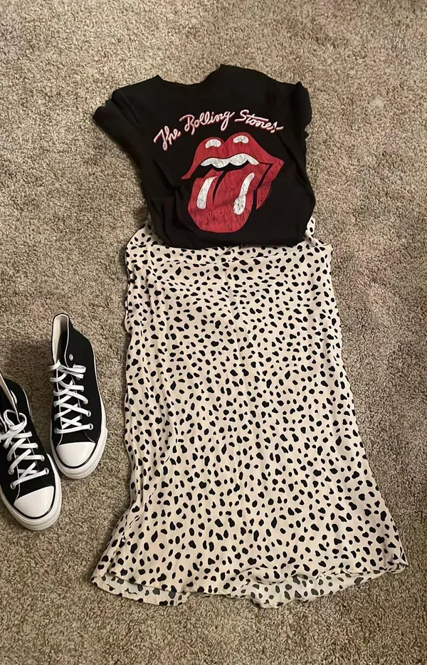Long Leopard Skirt Multi Size M - Image 2