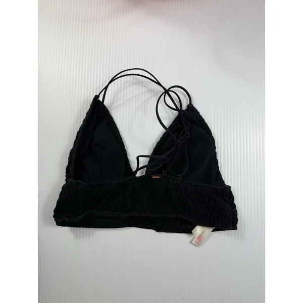 Pink Victorias Secret Strappy Crossback Lined Bralette Crop Top L‎ Black - Image 2