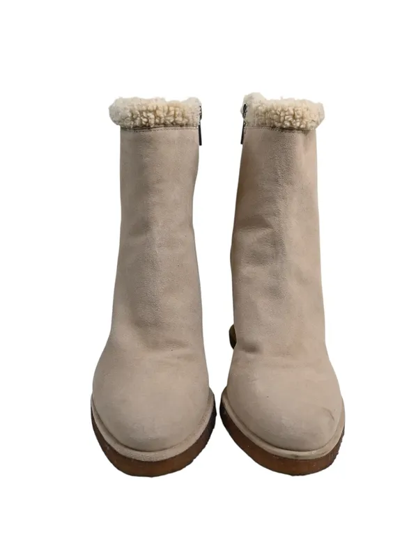Vince Camuto Women's 7 M Bevvisa Tan Suede Upper Wedge Bootie - Image 2