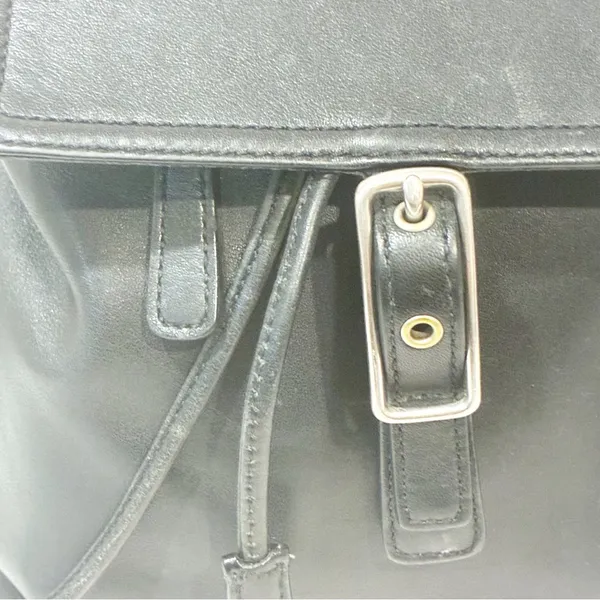 Vintage Coach Legacy Leatherware‎ Black Leather Backpack Purse - Image 2