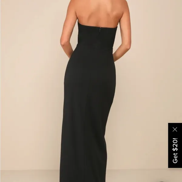 Lulu's Black Strapless Maxi Dress - Image 3