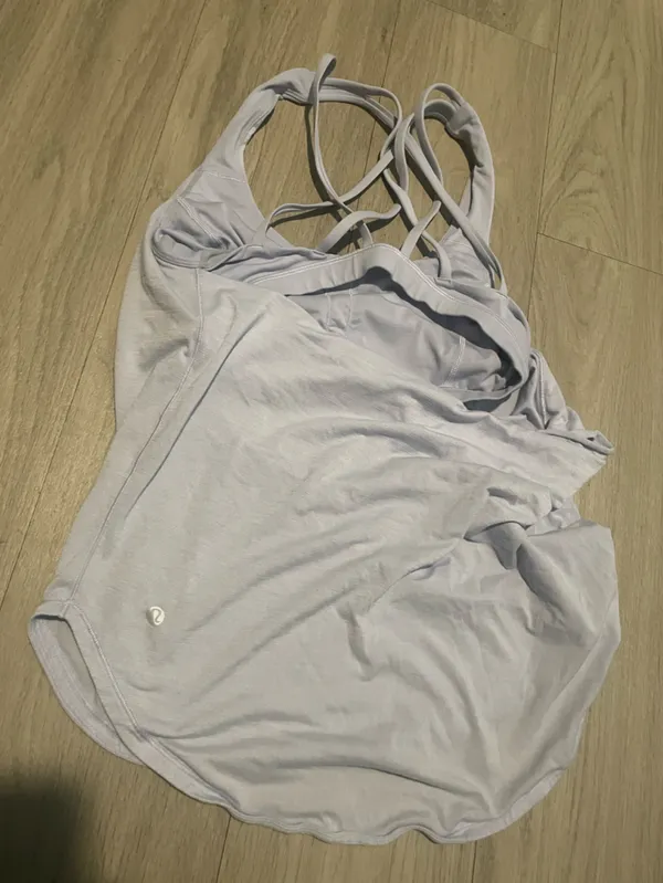 lululemon athletica White Crisscross-Back Tank - Image 2