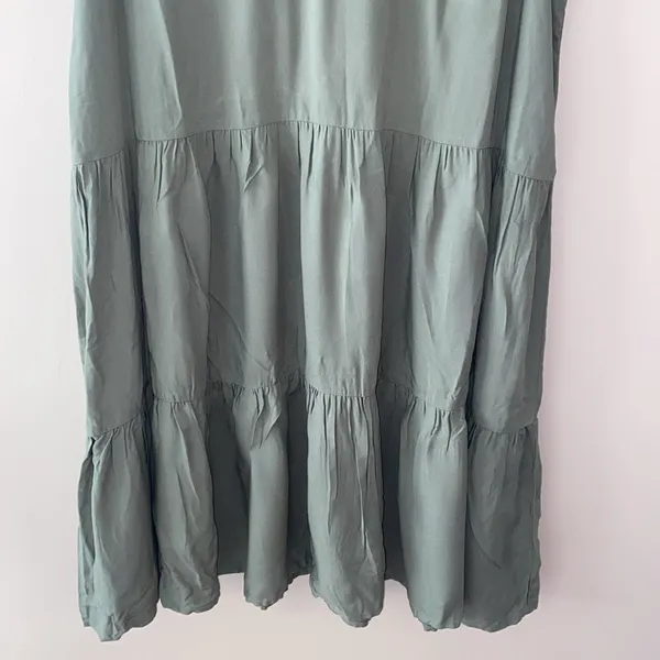 True Craft Green Swing Dress Sleeveless size large - Image 3
