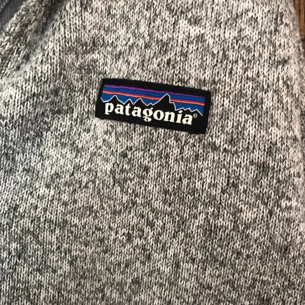 Patagonia Women's Better Sweater 1/4-Zip Fleece Sweatshirt Birch White Grey XS - Image 2