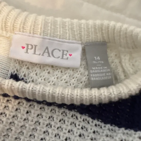 navy and white sweater- worn once great conditions - Image 2