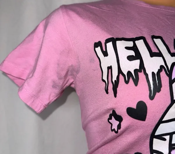 Pink hello kitty Halloween shirt - Image 2