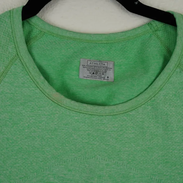 Athleta‎ Green Ruched Performance Top Size S - Image 10