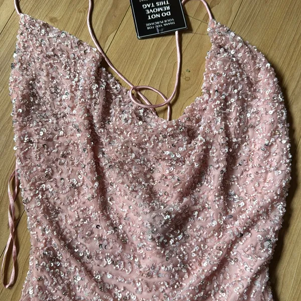 Retrofete MICH SEQUIN DRESS Pink Size XS - Image 3