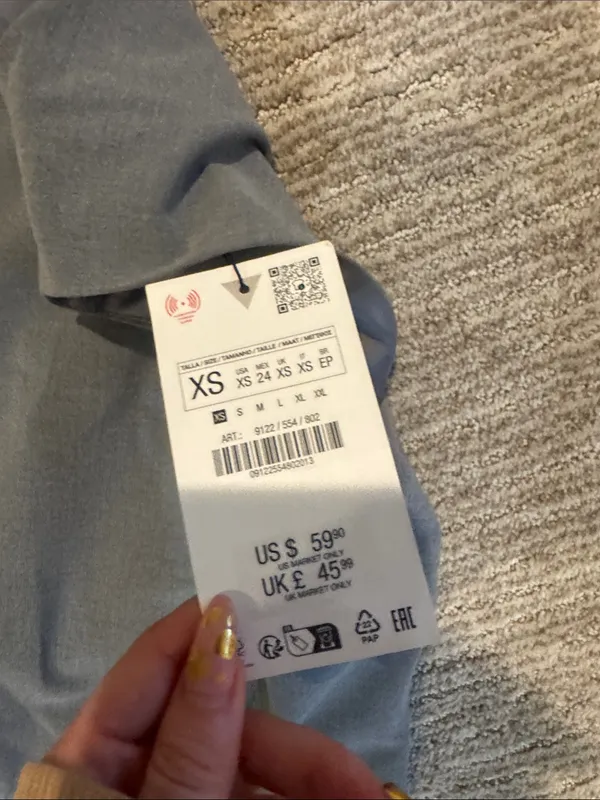 Zara Gray Sleeveless Bubble Hem Dress - Image 2