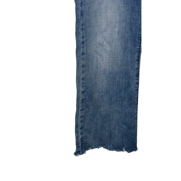 Pistola Women's Jeans Straight Leg Distressed‎ Raw Hem Stonewash Denim Size 28 - Image 3