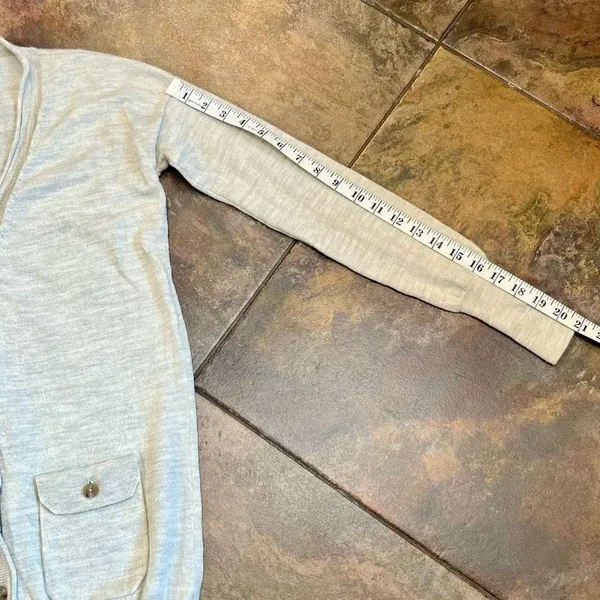 J. Crew Merino Wool Button Up Tunic Cardigan XS - Image 4