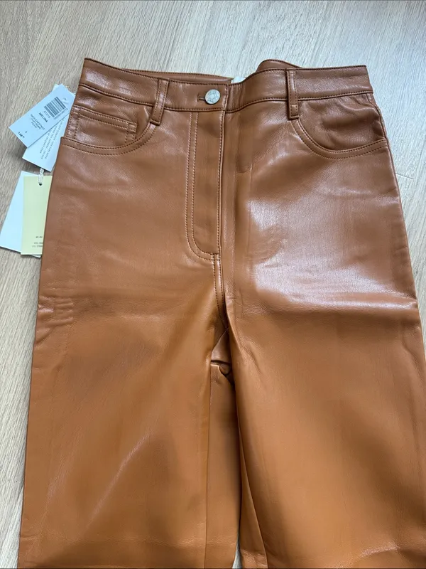 Aritzia leather faux pants - Image 3