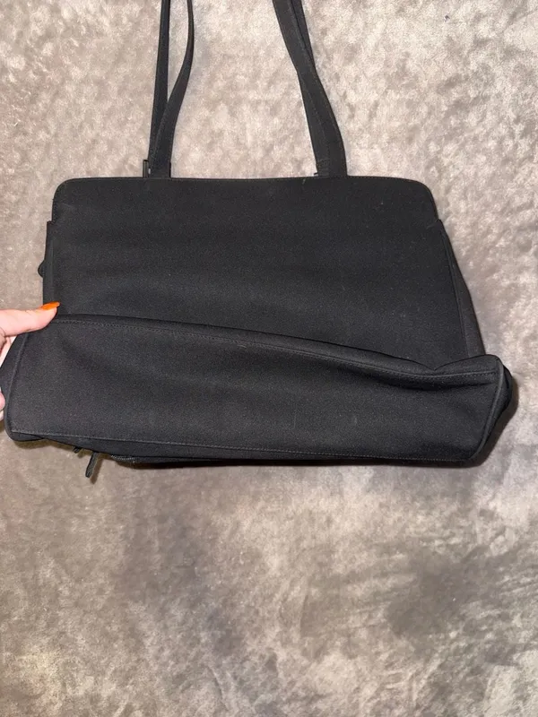 Villager A Liz Claiborne Company Black Structured Laptop Briefcase Tote - Image 12