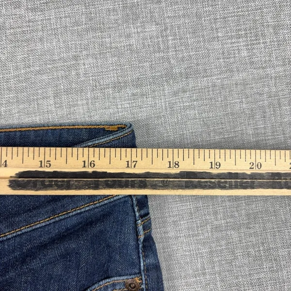 L.L.Bean Jeans Womens 14 Blue Medium Wash Favorite Fit Straight Stretch Denim - Image 6
