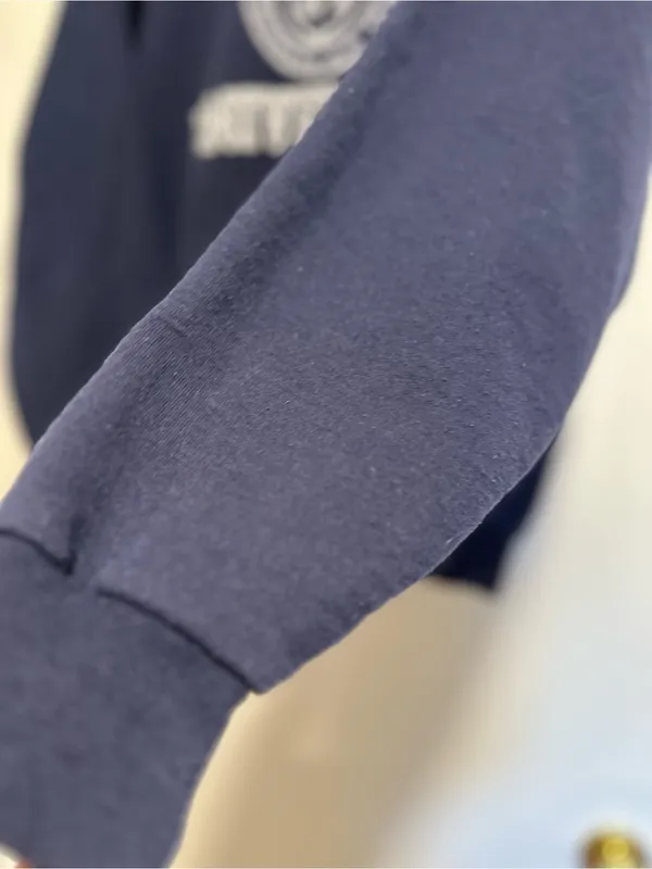 Vintage Cornell University Hoodie SzS Navy Blue Jerzees logo Spellout Streetwear - Image 6