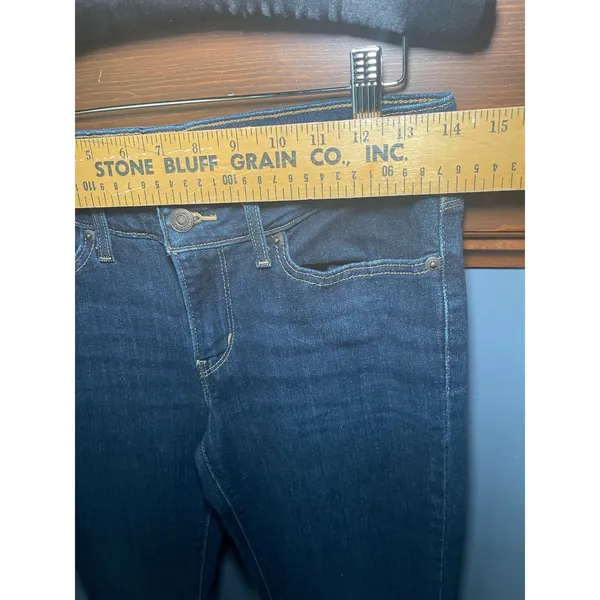Levis‎ 715 Bootcut Jeans Womens Size 28 Dark Wash Indigo Denim Mid Rise Stretch - Image 5