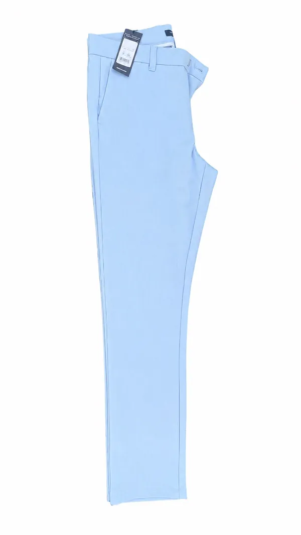 New Look Men’s Light Blue Super Skinny Suit Trousers 32S - Image 4