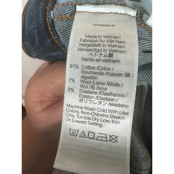 Madewell The Perfect Vintage Jean Women 31 Blue Classic Minimalist Tapered Denim - Image 8